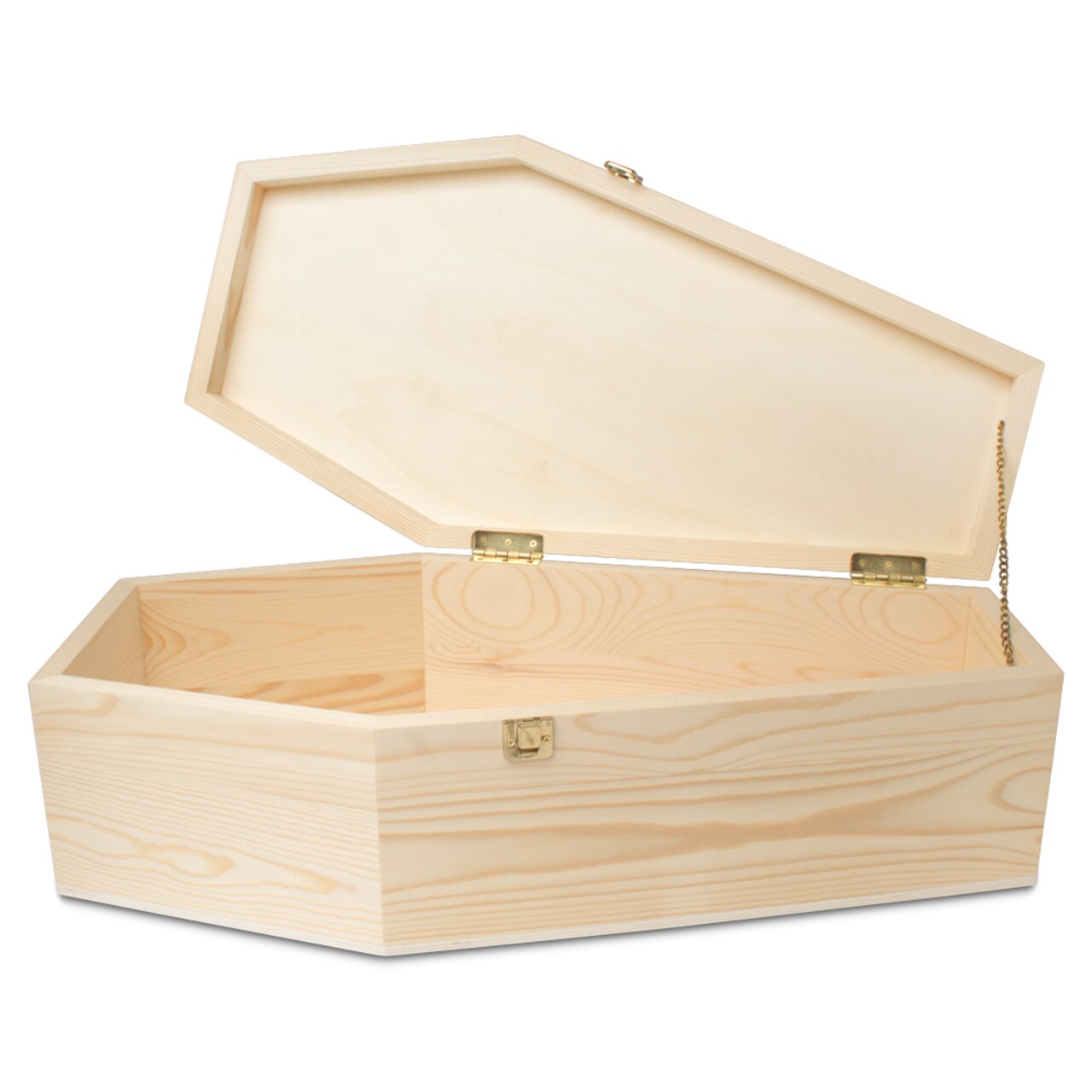 Pet Casket, Wooden Pet Burial Box, 24", 30" and 35" Loving Dog Memorial, Strong and Safe Pet Coffin, Dignified Dog Casket, Hinged Lid Cat Casket, Baltic Birch Dog Burial Box